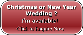 Enquire about a Christmas or New Year Wedding